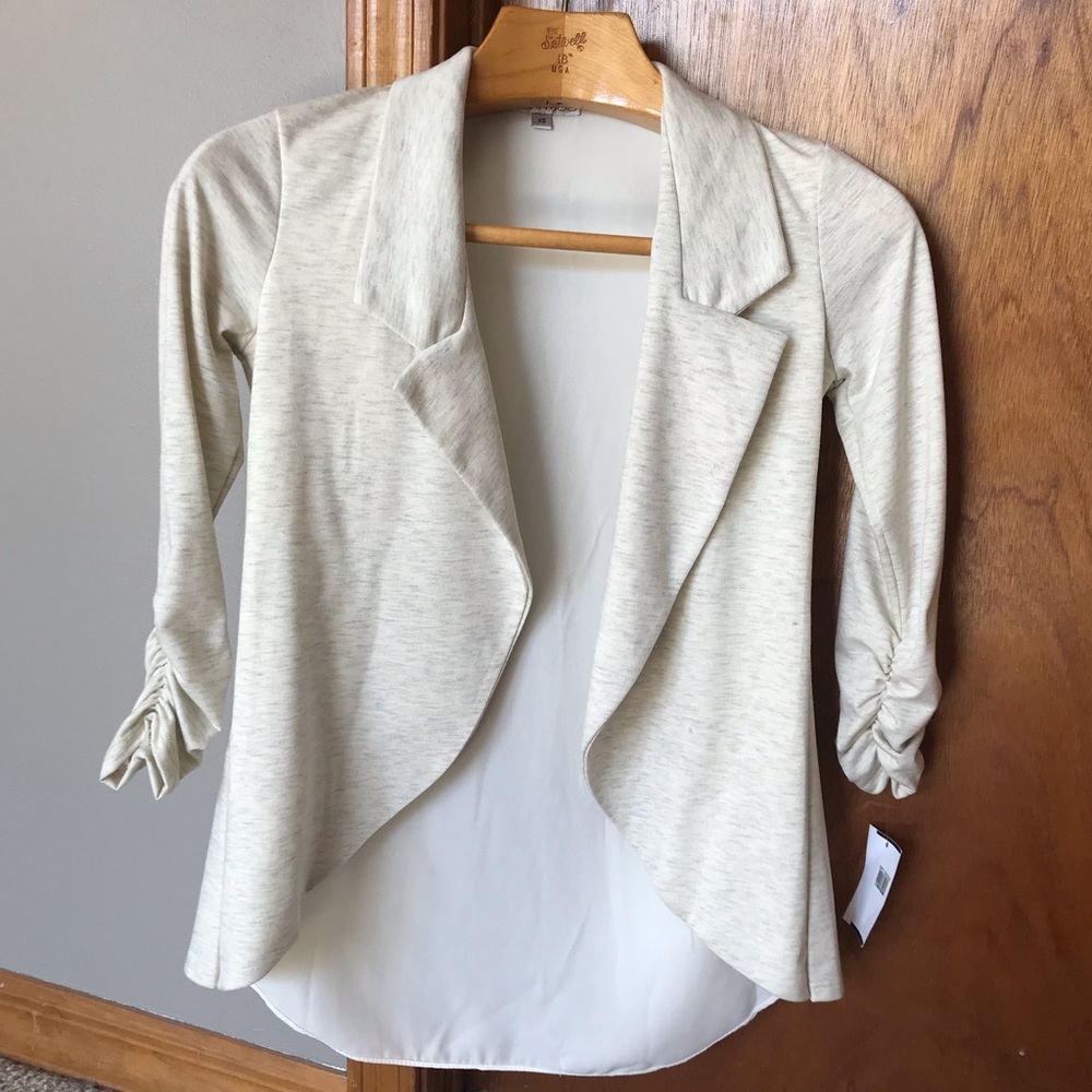 NEW Moa Moa Dry Goods Oatmeal Blazer XS